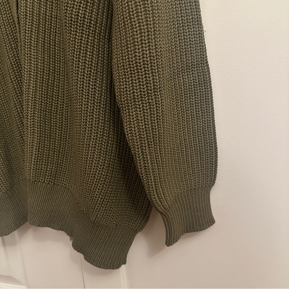 NEW Jenni Kayne Cocoon Cotton Oversized Cardigan Sweater in Sage Green | size S - Picture 10 of 10